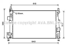 AVA QUALITY COOLING fd2601 -  Радиатор, охлаждение двигателя